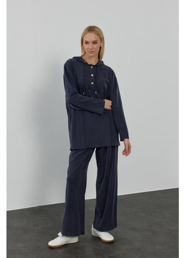 NEW STONE PANTOLONLU TAKIM LACİVERT