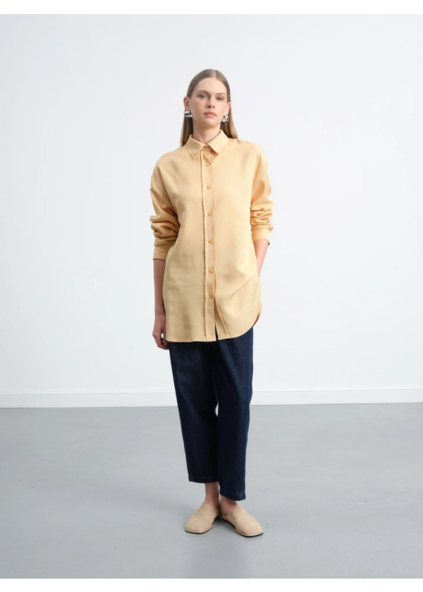 OVERSİZE GÖMLEK  HARDAL SARI