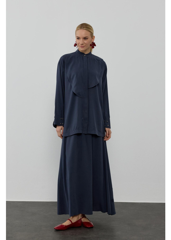 SOYE ETEKLİ TAKIM LACİVERT