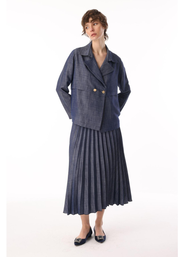 TENCEL VİSKON PLİSOLEY ETEK